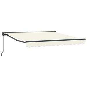 vidaXL Zijde Frame Cr&egrave;mekleurig 300 x 250 cm Polyester met PU-coating