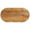vidaXL Tafelblad ovaal 120x60x2,5 cm massief mangohout