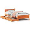 vidaXL Bedframe zonder matras massief grenenhout wasbruin 90x200 cm