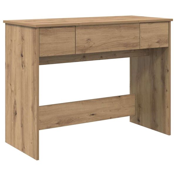 vidaXL Cosmetische Tafel met lade Artisan Eiken 100 x 45 x 76 cm