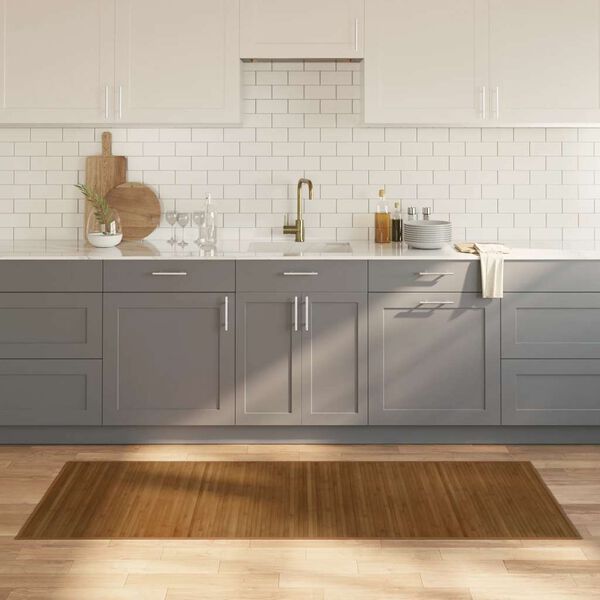 vidaXL Vloerkleed rechthoekig 80x200 cm bamboe bruin