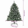 vidaXL Kunstkerstboom met 150 LED Groen 120 cm PVC en Plastic en Staal