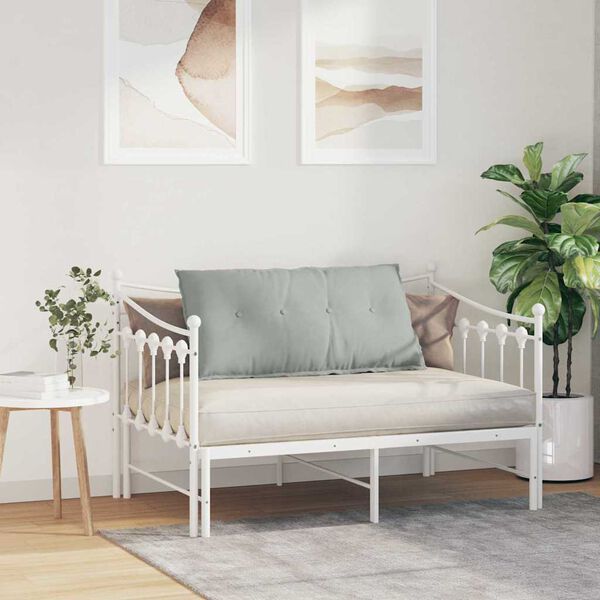 vidaXL Rugkussen Lichtgrijs 100 x 50 cm Cordstof