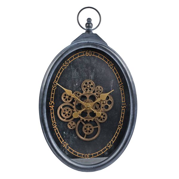 Gifts Amsterdam Radarklok Brighton 37x8,5x63 cm metaal zwart