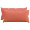 vidaXL Kussensloop 2 pcs HEERLEN Rood-oranje 40 x 70 cm corduroy