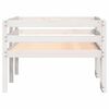 vidaXL Kinderbedframe massief grenenhout wit 75x190 cm