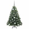 vidaXL Kunstkerstboom met 150 LED met standaard Groen 120 cm PE en PVC