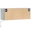 vidaXL Tv-wandmeubel met LED-verlichting 100x31x35 cm grijs sonoma