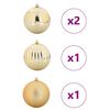 vidaXL Kerstbal Set 4 pcs Goud Kunststof