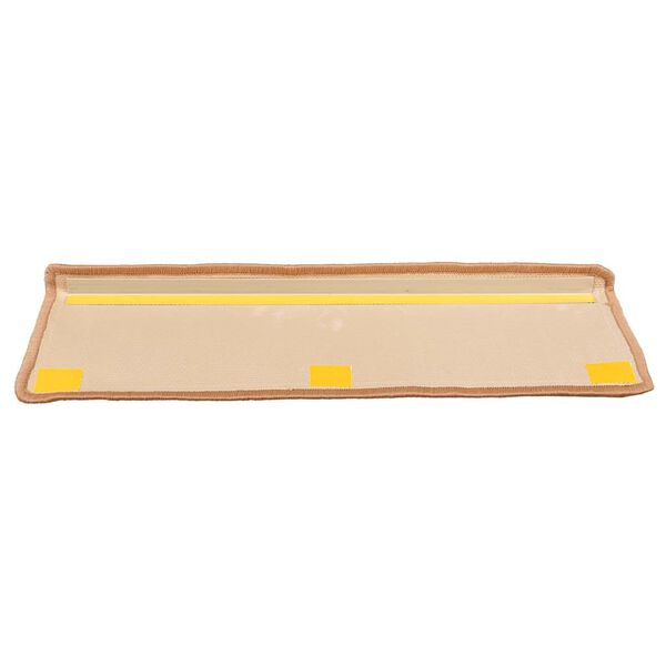 vidaXL Trapmatten zelfklevend 10 st 65x21x4 cm beige