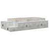 vidaXL Opbergbedframe Beton Grijs 80 cm Bewerkt hout