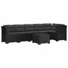 vidaXL 6-Zits Tuin Sofa met Kussens Rattan Look PP Antraciet