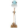 vidaXL Bureaulamp 25 W E27 23x18x96 cm verweerd blauw