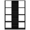 vidaXL Kamerscherm/boekenkast 100x24x140 cm bewerkt hout zwart