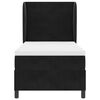 vidaXL Boxspringbed met matras Zwart 200 x 90 cm Polyester