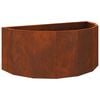 vidaXL Plantenbak Roestig 90 x 45 x 35 cm weervast staal