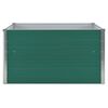 vidaXL Plantenbak verhoogd 100x100x45 cm gegalvaniseerd staal groen