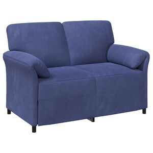 vidaXL 2-Zits Sofa Politieblauw 138 x 83 x 95 cm Fluweel
