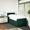 vidaXL Boxspring met matras fluweel donkergroen 90x190 cm