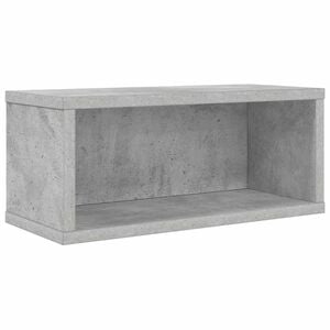 vidaXL CD Opslag Rek Betongrijs 40 x 17 x 17 cm Bewerkt hout