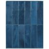vidaXL Rechthoekige Tegel 50 st Blauw 29 x 23 x 0,08 cm