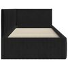 vidaXL Hoekbedframe met hoofdeinde Zwart 90 cm x 200 cm Fluweel