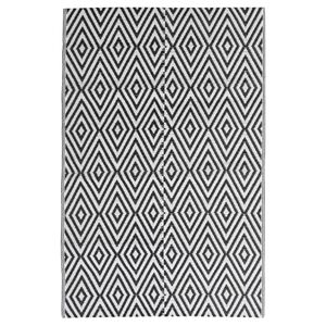 vidaXL Buitenkleed ARAKIL 140x200 cm polypropeen zwart