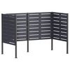 vidaXL Afvalcontainer scherm 167 x 85 x 113 cm Staal Antraciet