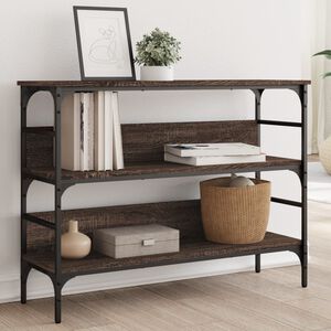 vidaXL Wandtafel 100x32x75 cm bewerkt hout bruin eikenkleur