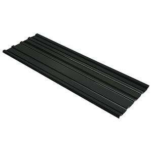 vidaXL Dakpaneel 12 st Antraciet 129 x 45 cm Gegalvaniseerd staal
