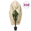 vidaXL Plantenhoezen met ritssluiting 10 st 70 g/m&sup2; 3,93x3,5 m