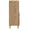 vidaXL Dressoir artisanaal eikenkleurig 34 x 34.5 x 90 cm Bewerkt hout
