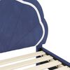 vidaXL Bedframe voor kinderen met hoofdbord Politieblauw 90 x 190 cm