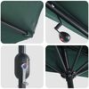 vidaXL Tuinparasol Groen 294 x 150 x 223 cm Polyester en staal