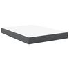 vidaXL Bedmatras met matras Grijs 160 x 200 cm Stof