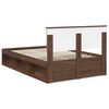 vidaXL Bedframe Bruin Eiken 120 x 190 cm Massief grenenhout