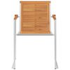vidaXL Tuinstoelen 4 st met kussens massief acaciahout