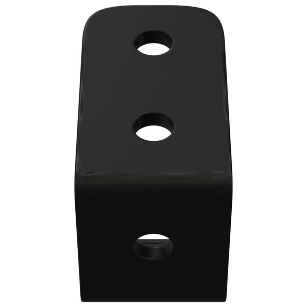 vidaXL Haken 12 pcs Zwart M5 x 110 mm IJzer