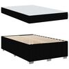 vidaXL Bedframe met matras Zwart 120 x 200 cm Stof