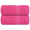 vidaXL Gastendoekjes FROGN 2 st 30x50 cm 360 g/m&sup2; roze
