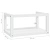 vidaXL Wastafelframe wandgemonteerd 59x38x31 cm ijzer wit