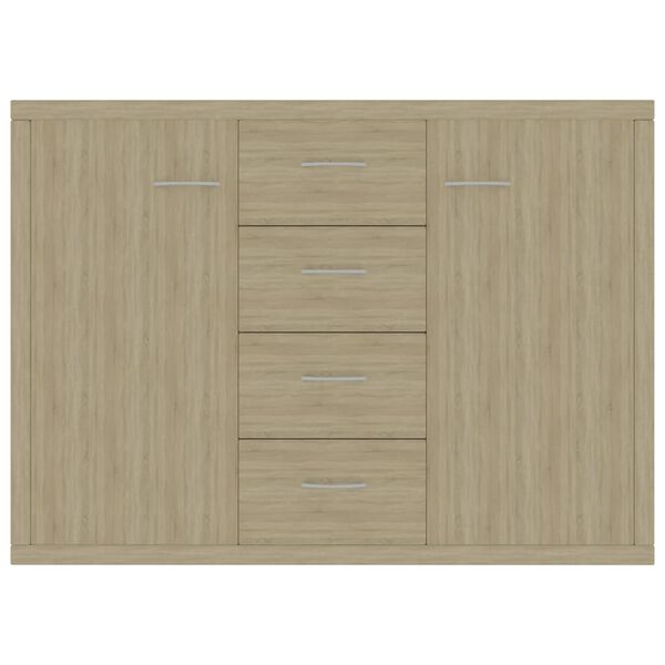 vidaXL Dressoir 88x30x65 cm bewerkt hout sonoma eikenkleurig