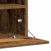 vidaXL Tv-meubelset met LED-striplichten 6 pcs Oud hout Bewerkt hout