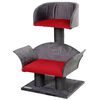 Kerbl Krabpaal Lounge Deluxe grijs en rood 81548