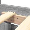 vidaXL Bedframe met hoofdeinde grijs sonoma eiken 150x200 cm