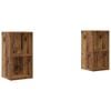vidaXL Tv-meubelset 2 st Oud Hout Bewerkt hout