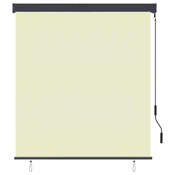 vidaXL Rolgordijn voor buiten 140x250 cm cr&egrave;me