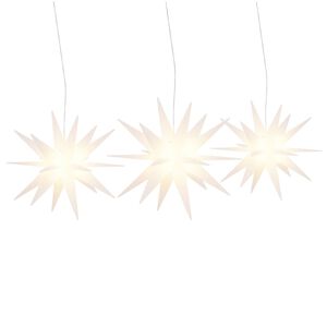 vidaXL Kerstlampen met LED's 3 st inklapbaar wit