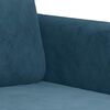 VidaXL 3-delige Loungeset fluweel blauw