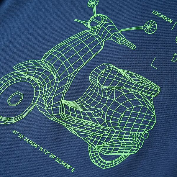 Kindershirt 140 donkerblauw